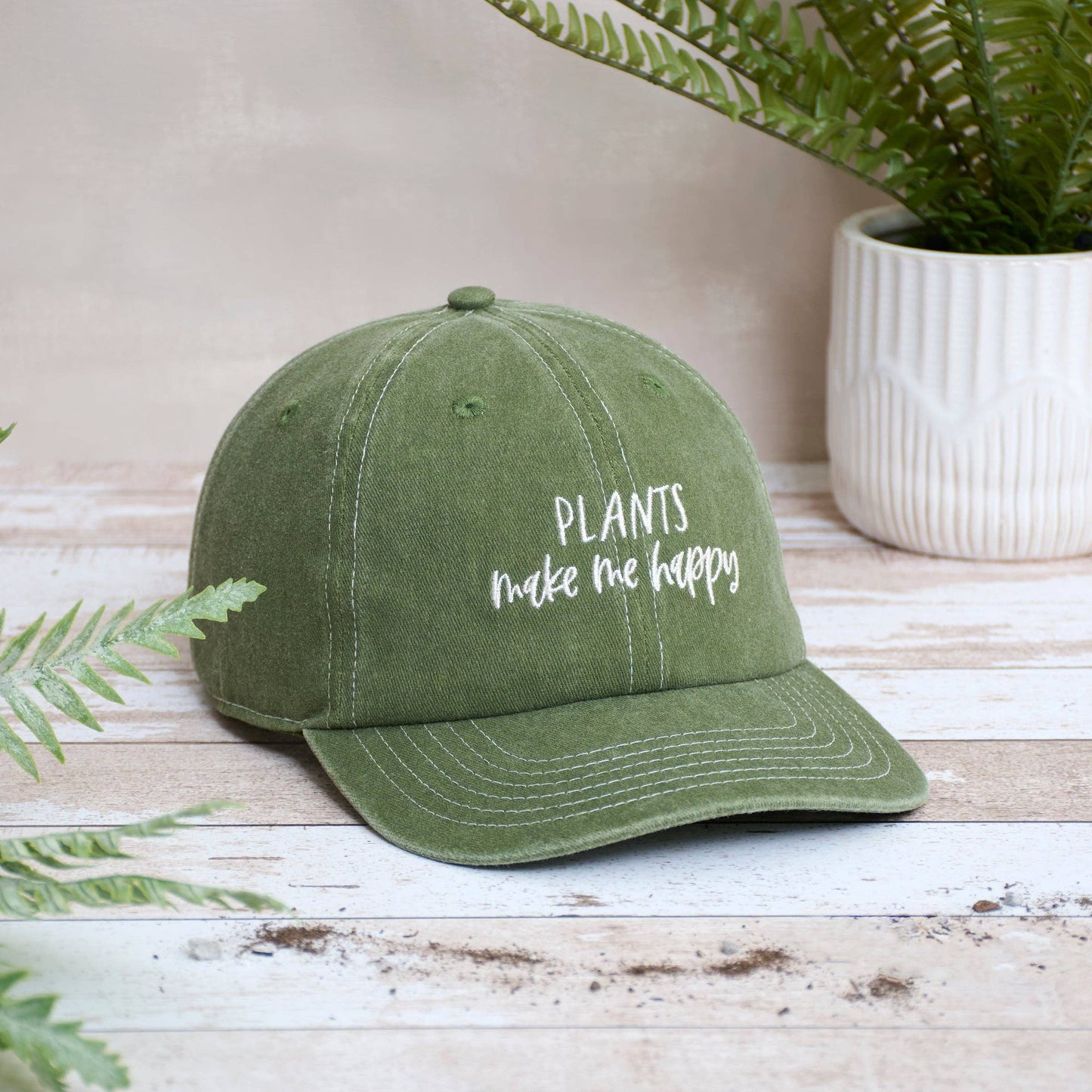 Plants Make Me Happy Baseball Cap