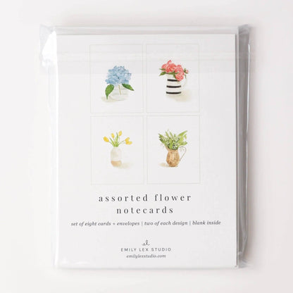 Flower assorted notecard set