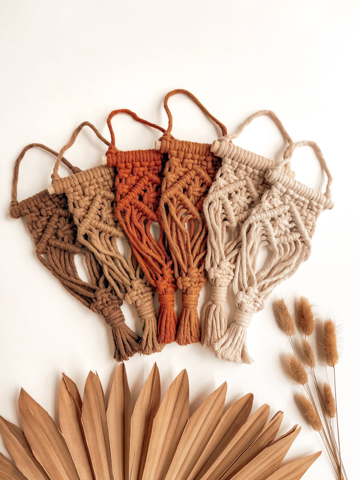 Air Plant Hanger | Macrame Planter Holder | Boho Home Decor: Cream